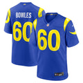 Wyatt Bowles Los Angeles Rams Team Game Jersey - Royal | Stitched Football Jersey TJS1340