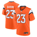 Jahdae Barron Denver Broncos Team Game Jersey - Orange | Stitched Football Jersey TJS1297