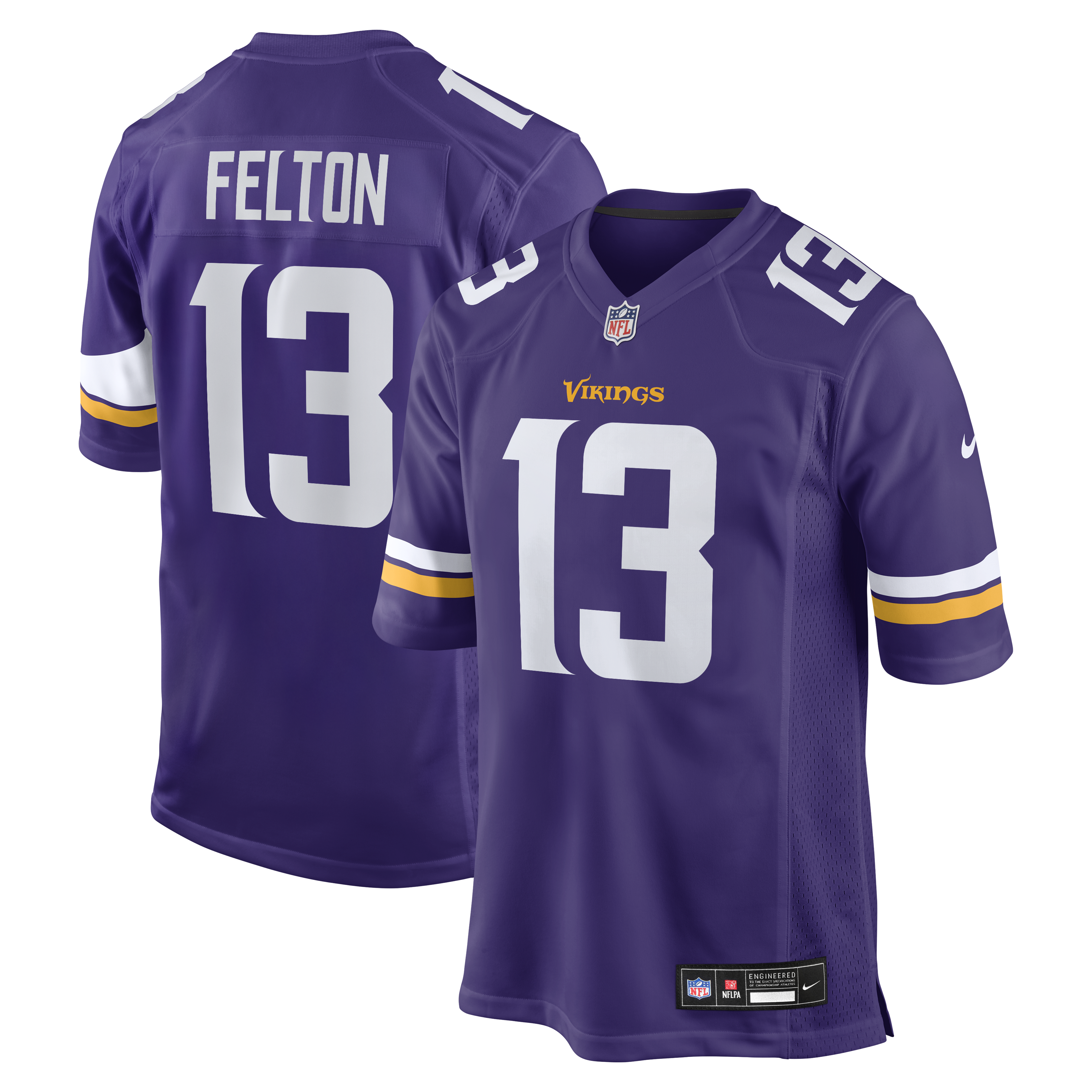 Tai Felton Minnesota Vikings Team Game Jersey - Purple | Stitched Football Jersey TJS1207