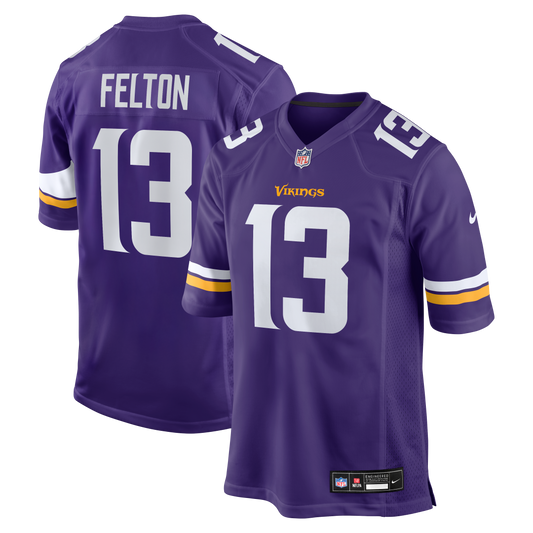 Tai Felton Minnesota Vikings Team Game Jersey - Purple | Stitched Football Jersey TJS1207