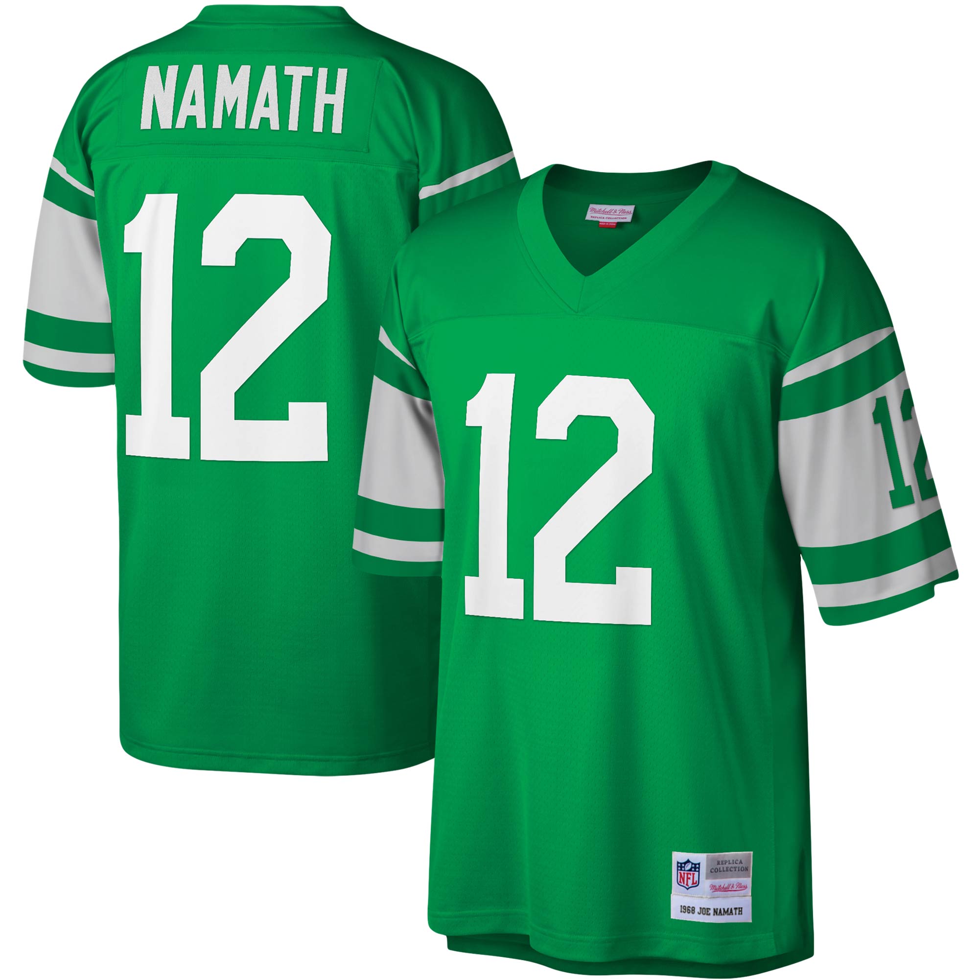 Joe Namath New York Jets M & N Legacy Replica Jersey - Kelly Green | Stitched Football Jersey TJS1213