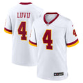 Frankie Luvu Washington Commanders Game Super Bowl Era Jersey - White | Stitched Football Jersey TJS1272