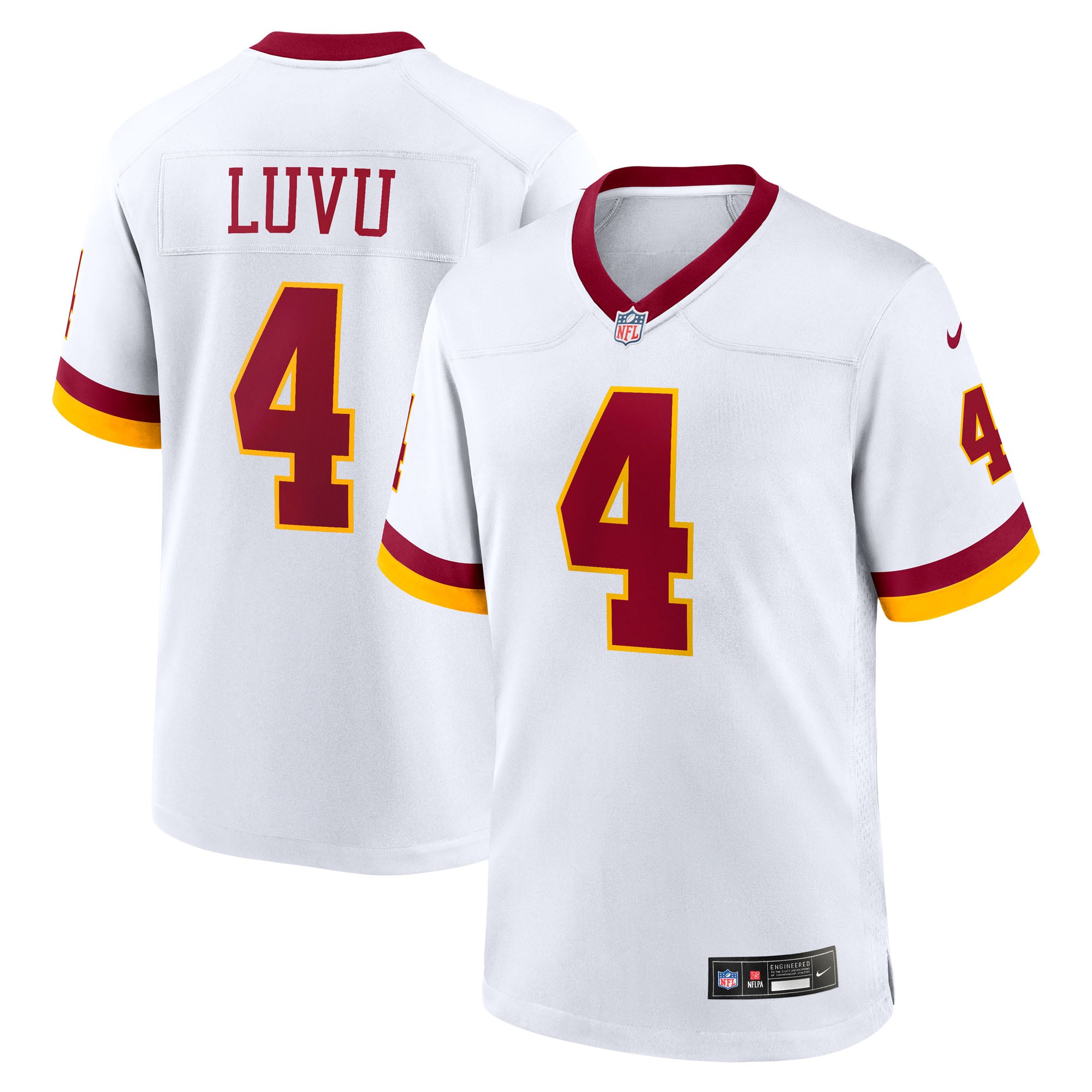 Frankie Luvu Washington Commanders Game Super Bowl Era Jersey - White | Stitched Football Jersey TJS1272