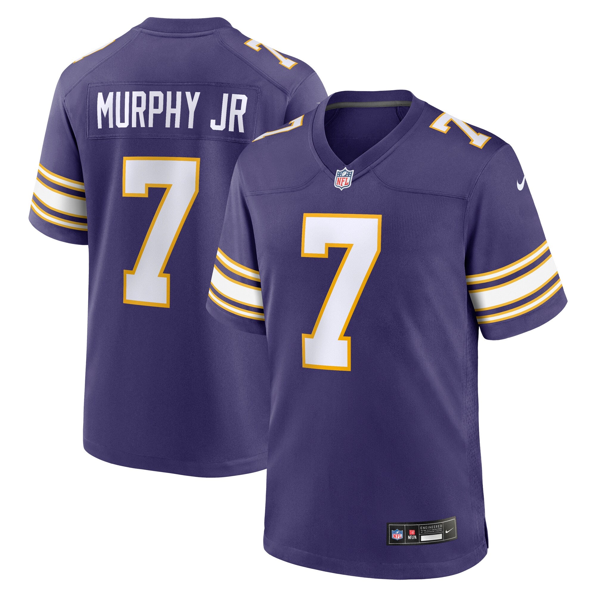Byron Murphy Jr. Minnesota Vikings Alternate Game Jersey - Purple | Stitched Football Jersey TJS1337