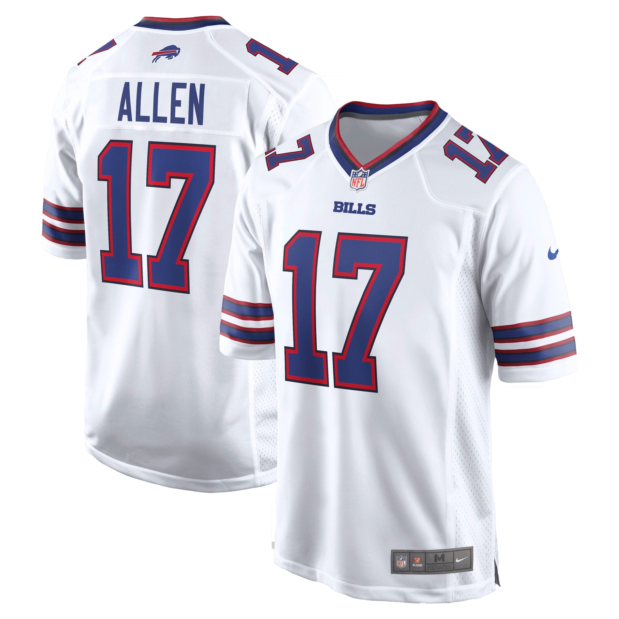 Josh Allen Buffalo Bills White Game Player Jersey - White | Stitched Football Jersey TJS1387
