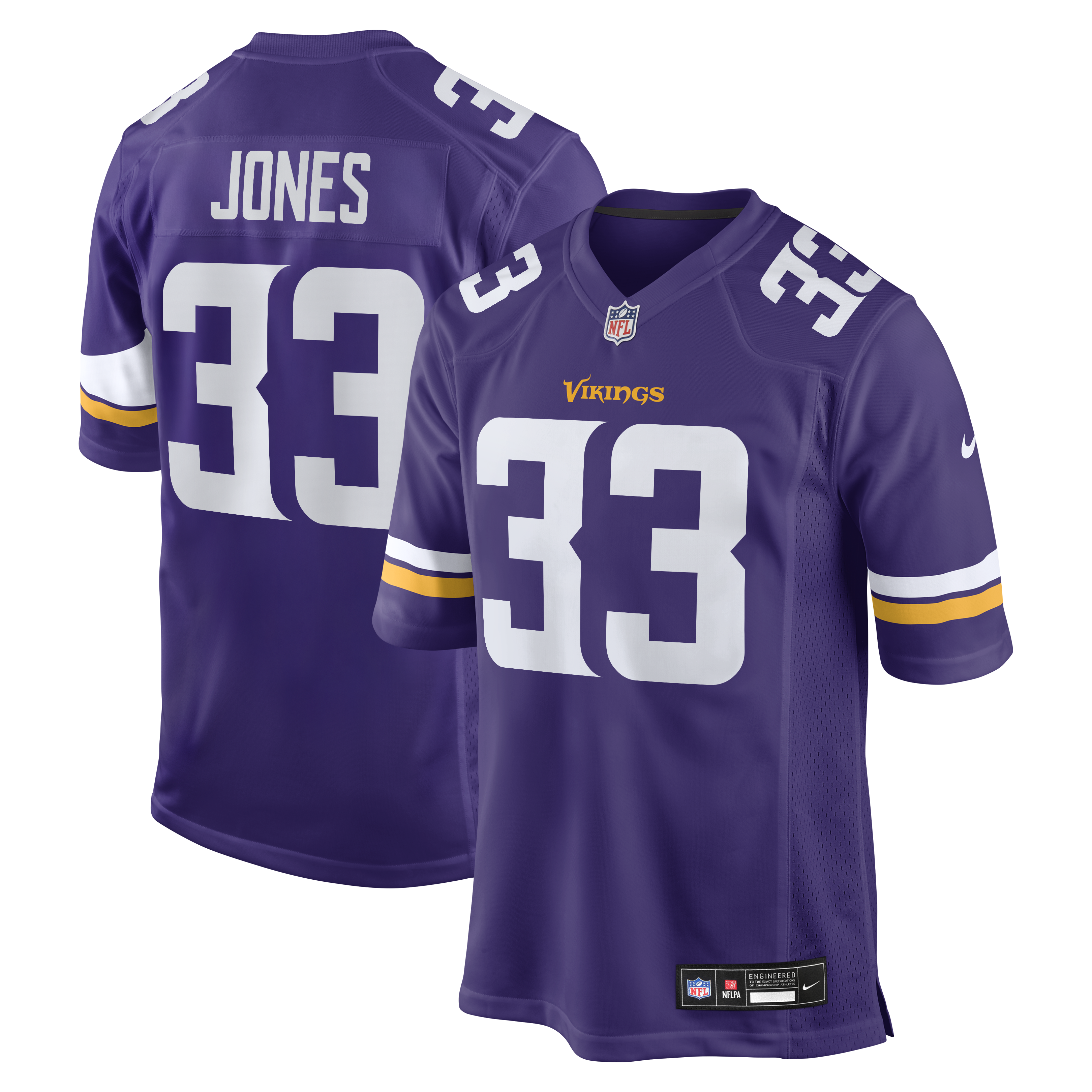 Aaron Jones Minnesota Vikings Game Player Jersey - Purple | Stitched Football Jersey TJS1143