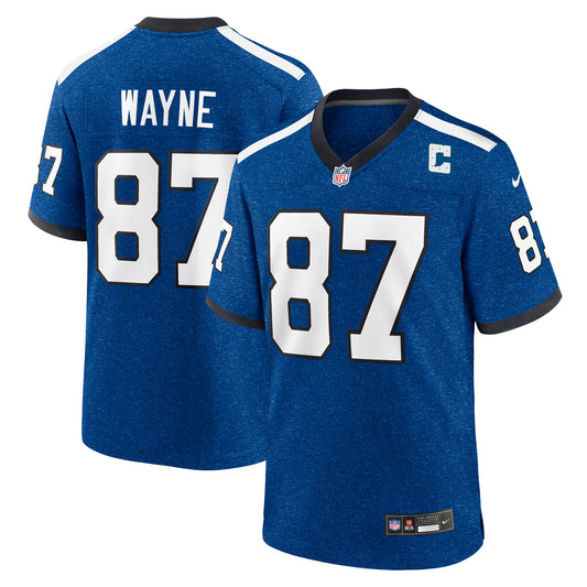 Reggie Wayne Indianapolis Colts Retired Player Alternate Game Jersey - Blue | Stitched Football Jersey TJS1145