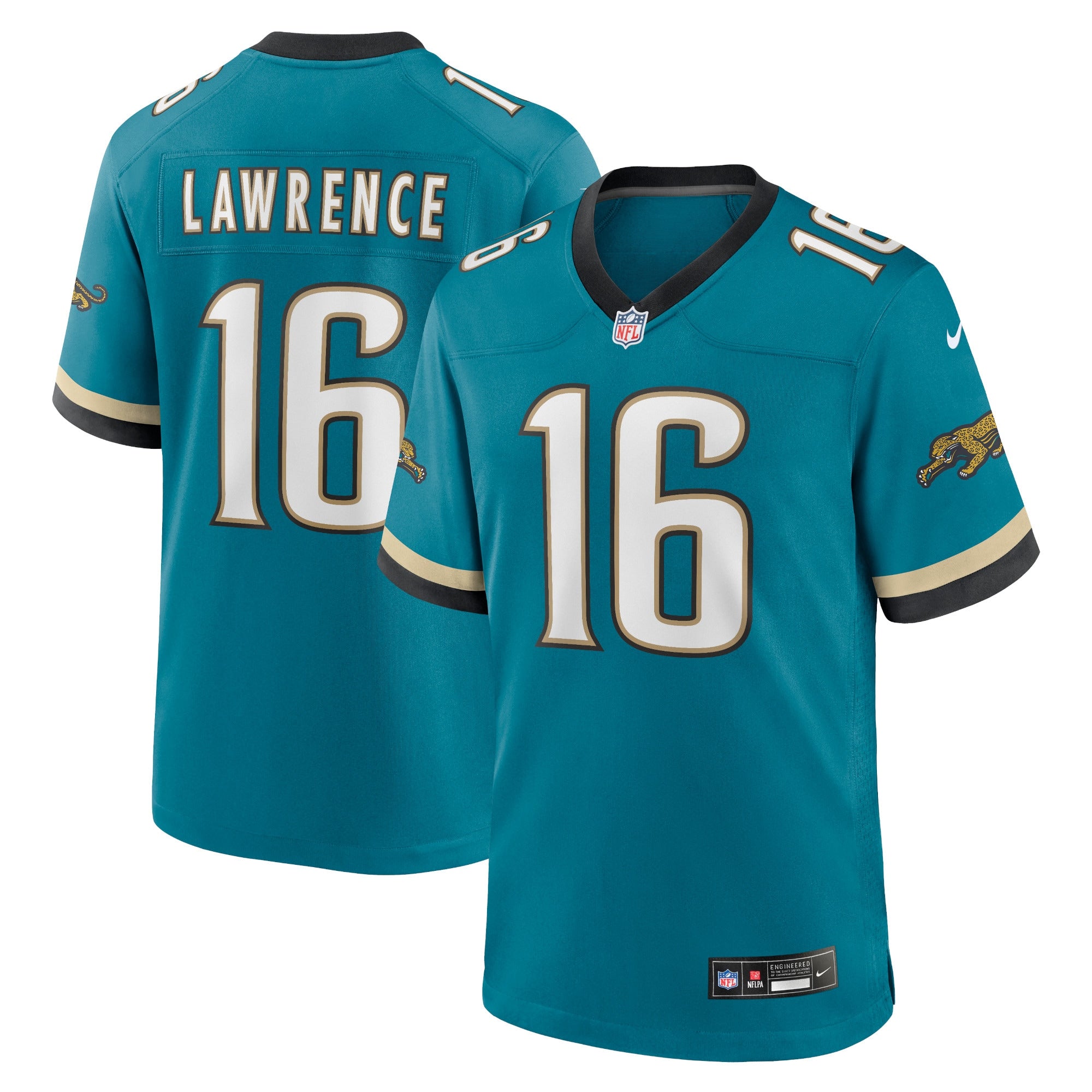 Trevor Lawrence Jacksonville Jaguars Prowler Throwback Player Game Jersey - Teal | Stitched Football Jersey TJS1235