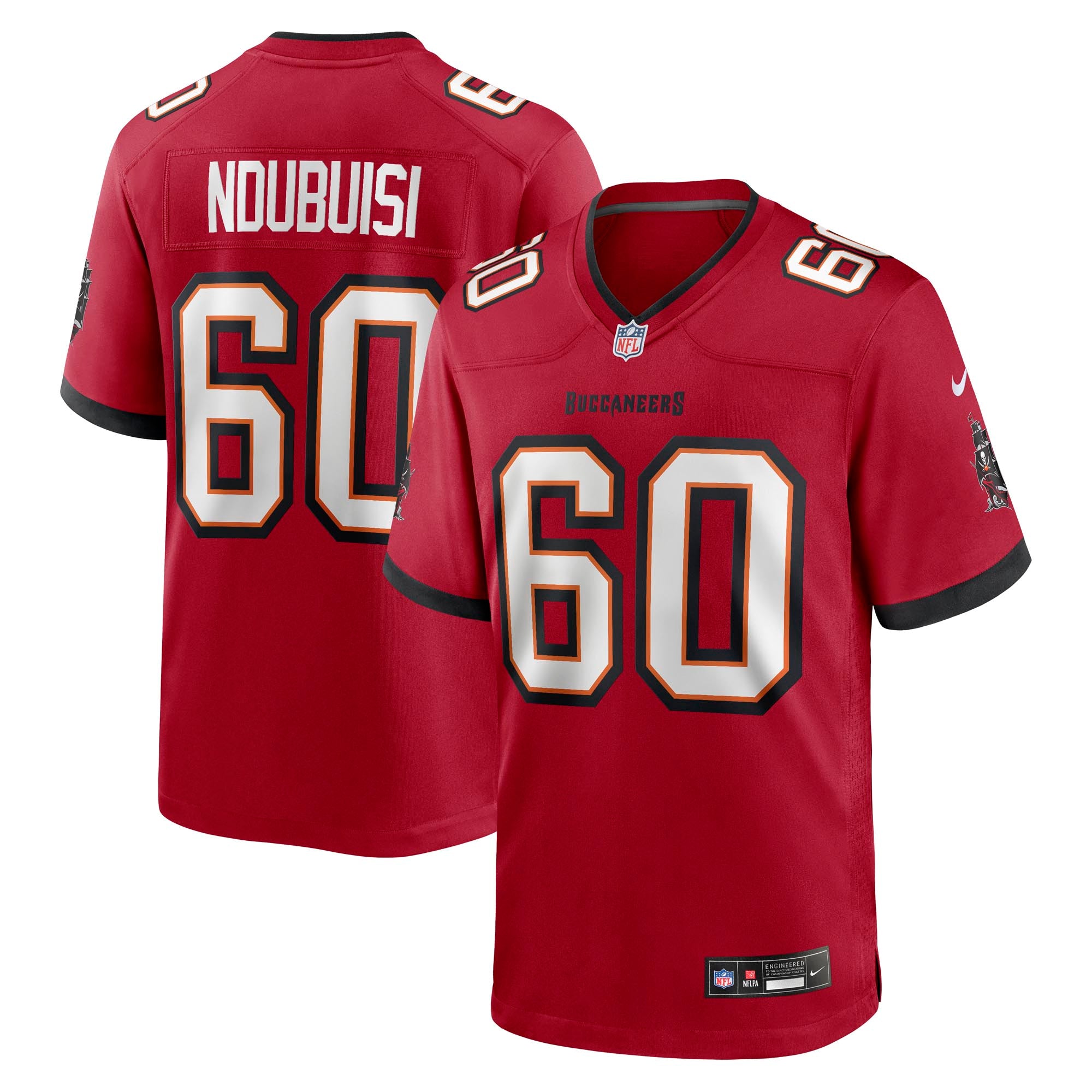Haggai Ndubuisi Tampa Bay Buccaneers Team Game Jersey - Red | Stitched Football Jersey TJS1271
