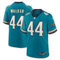 Travon Walker Jacksonville Jaguars Prowler Throwback Player Game Jersey - Teal | Stitched Football Jersey TJS1313