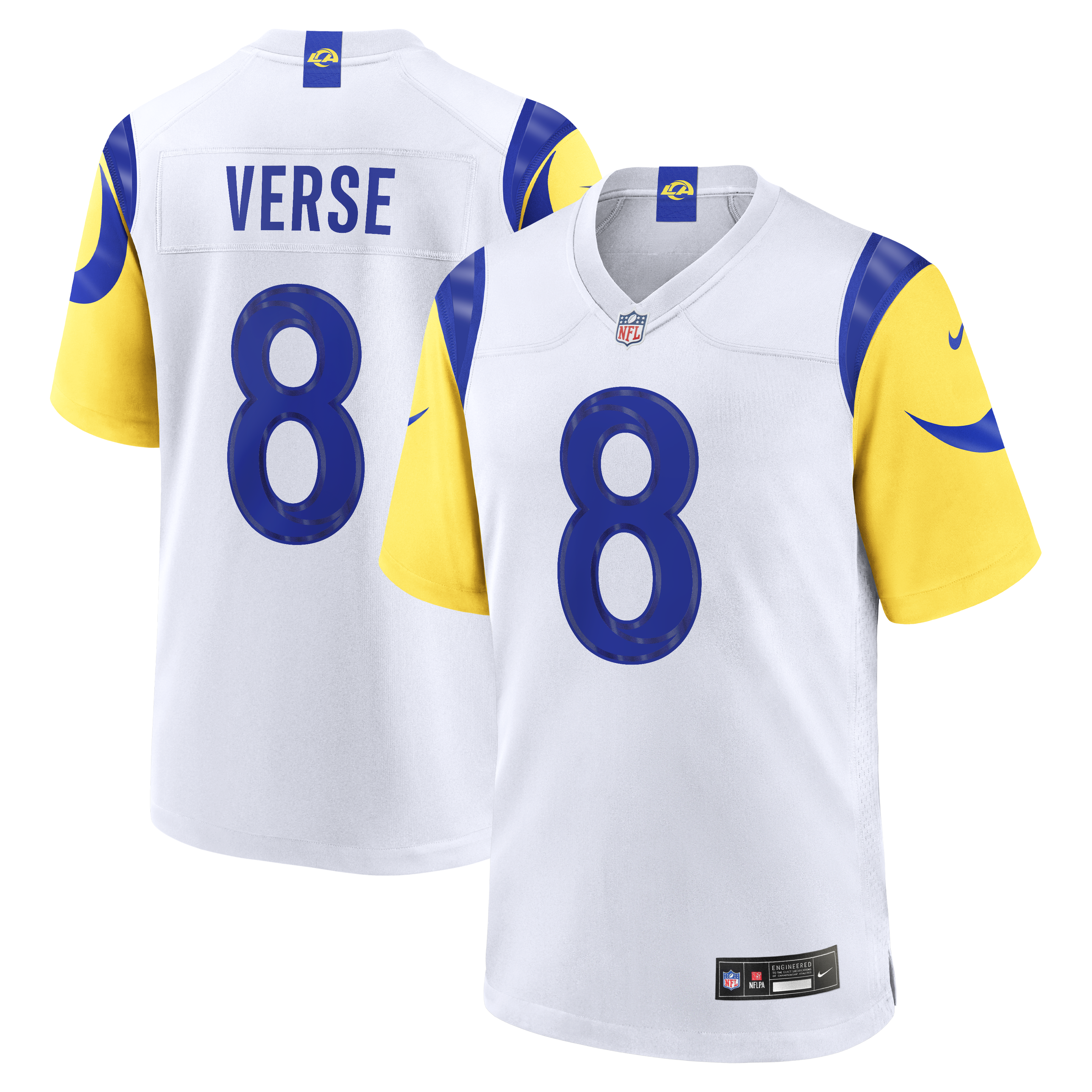 Jared Verse Los Angeles Rams White Game Player Jersey - White | Stitched Football Jersey TJS1148