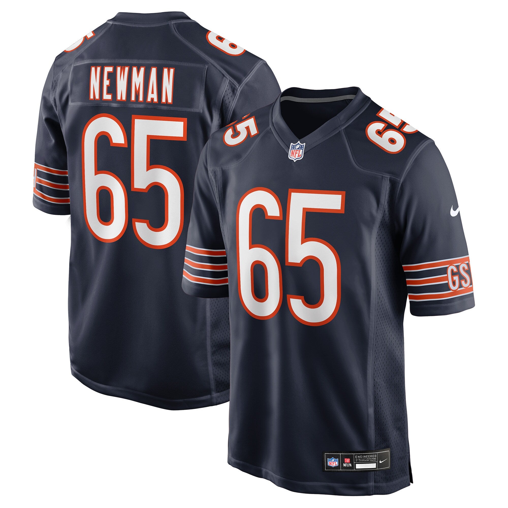 Luke Newman Chicago Bears Team Game Jersey - Navy | Stitched Football Jersey TJS1121