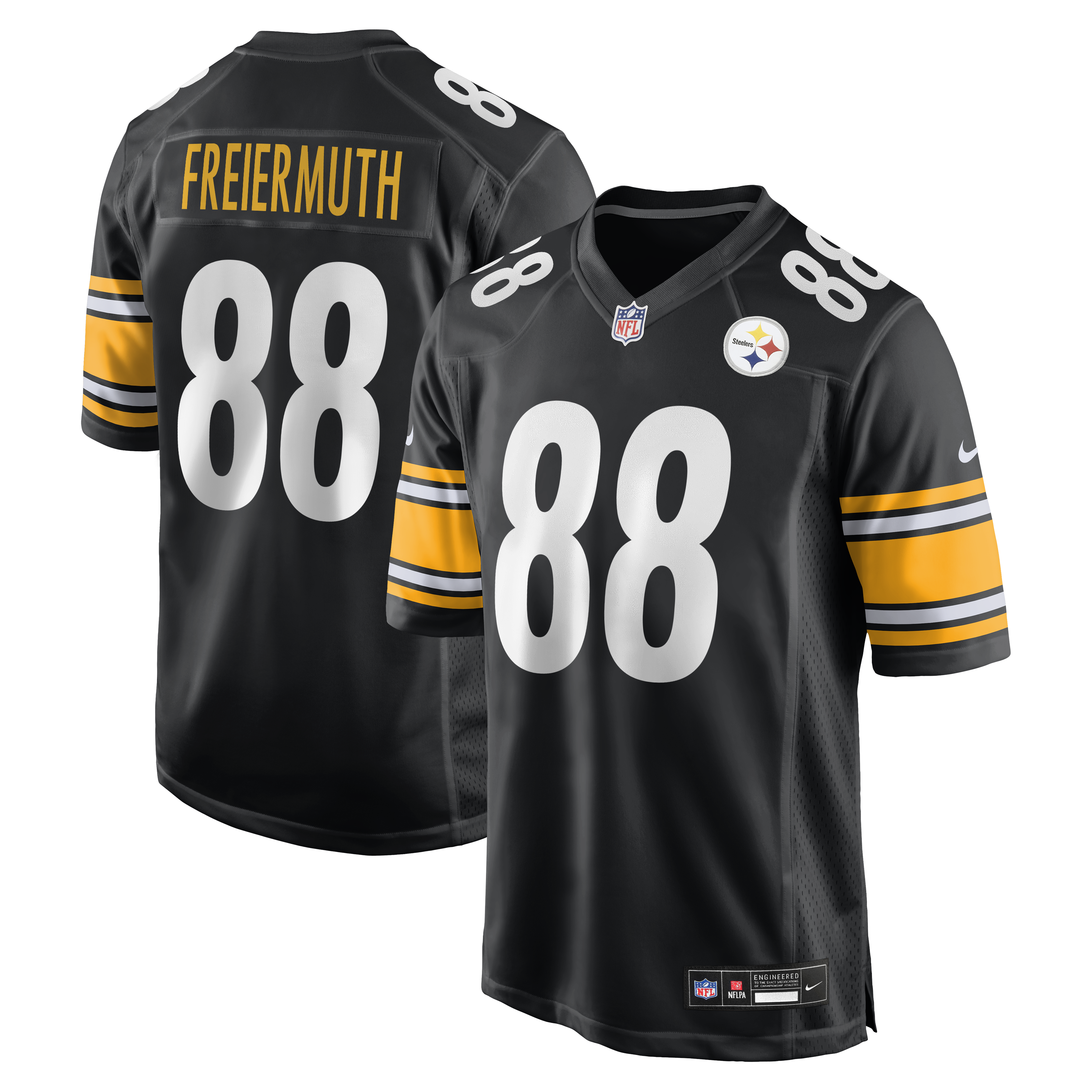 Pat Freiermuth Pittsburgh Steelers Game Jersey - Black | Stitched Football Jersey TJS1549