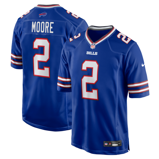 D.J. Moore Buffalo Bills Game Jersey - Royal | Stitched Football Jersey TJS1500