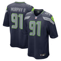Byron Murphy II Seattle Seahawks Player Game Jersey - College Navy | Stitched Football Jersey TJS1547