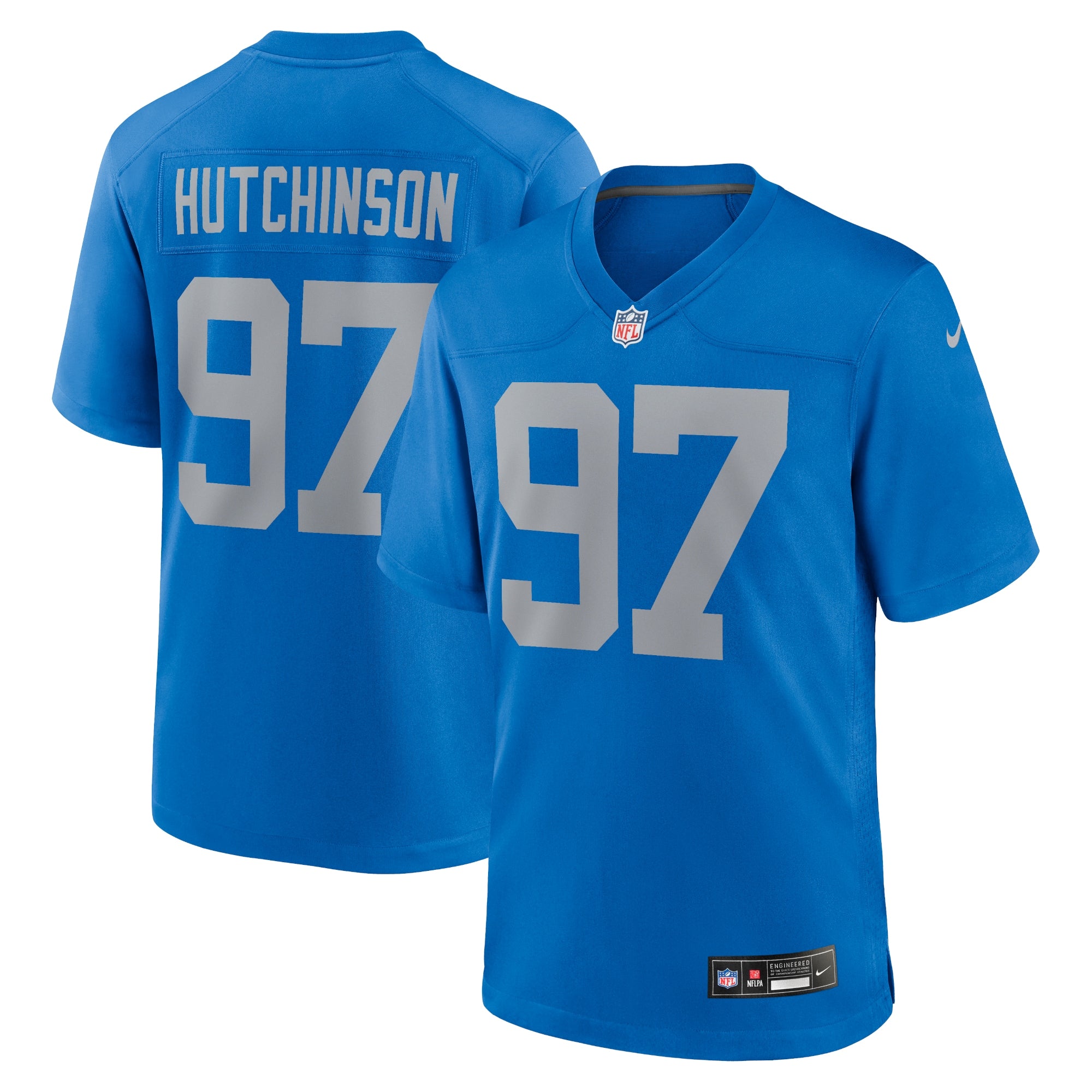 Aidan Hutchinson Detroit Lions Alternate Game Jersey - Blue | Stitched Football Jersey TJS1438