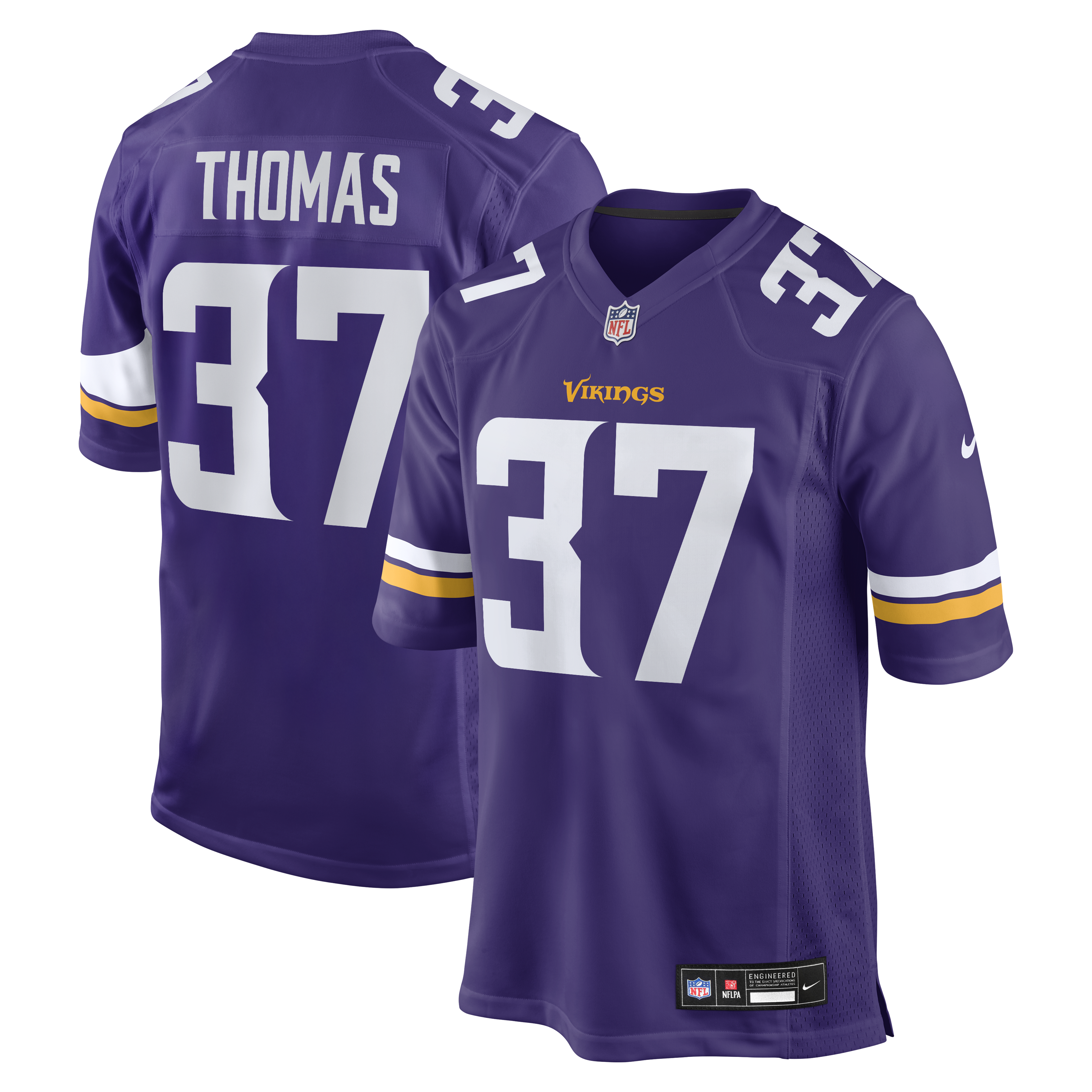 Tavierre Thomas Minnesota Vikings Team Game Jersey - Purple | Stitched Football Jersey TJS1491