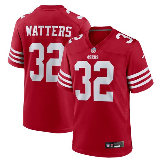 Ricky Watters San Francisco 49ers Retired Player Game Jersey - Scarlet | Stitched Football Jersey TJS1433