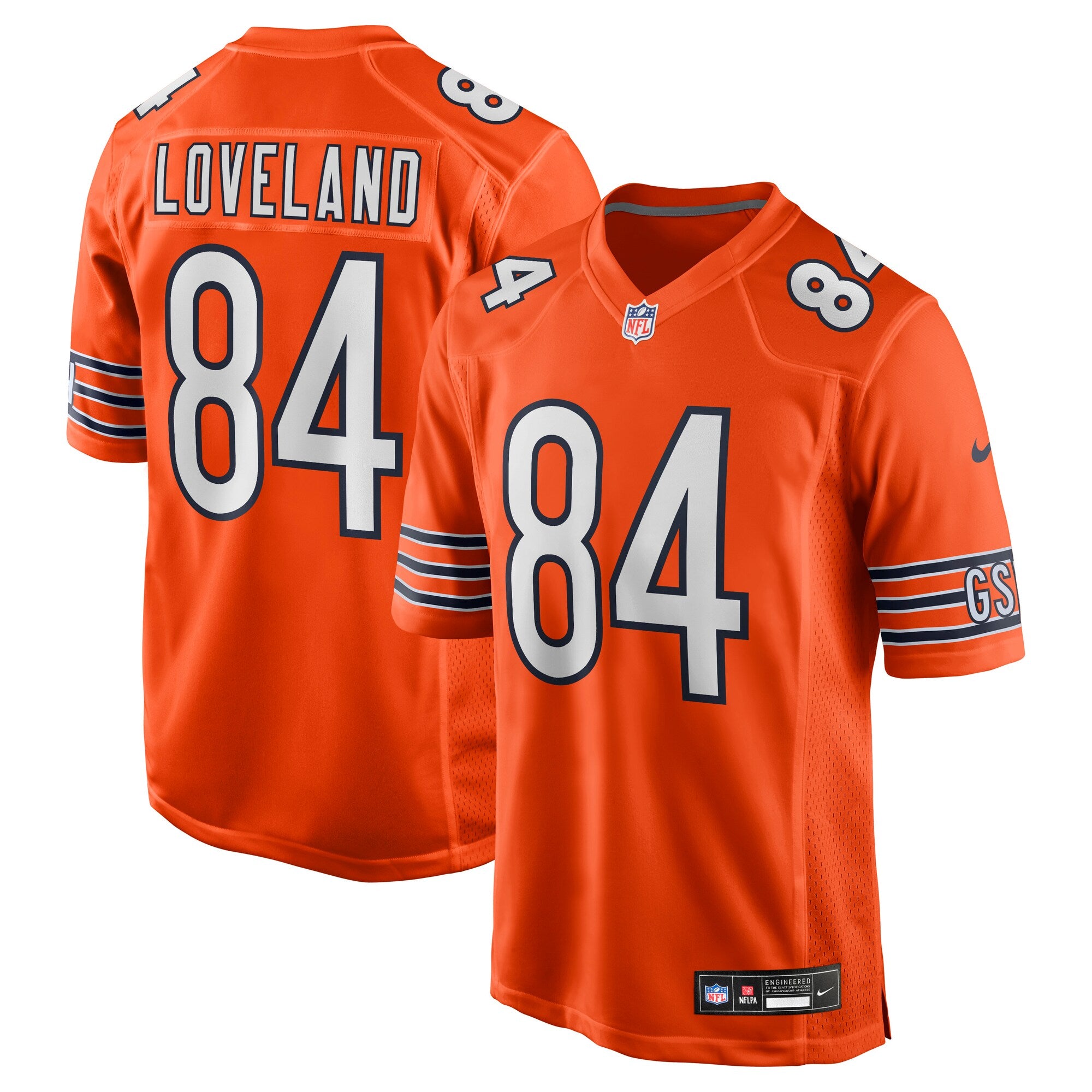 Colston Loveland Chicago Bears Alternate Game Player Jersey - Orange | Stitched Football Jersey TJS1415