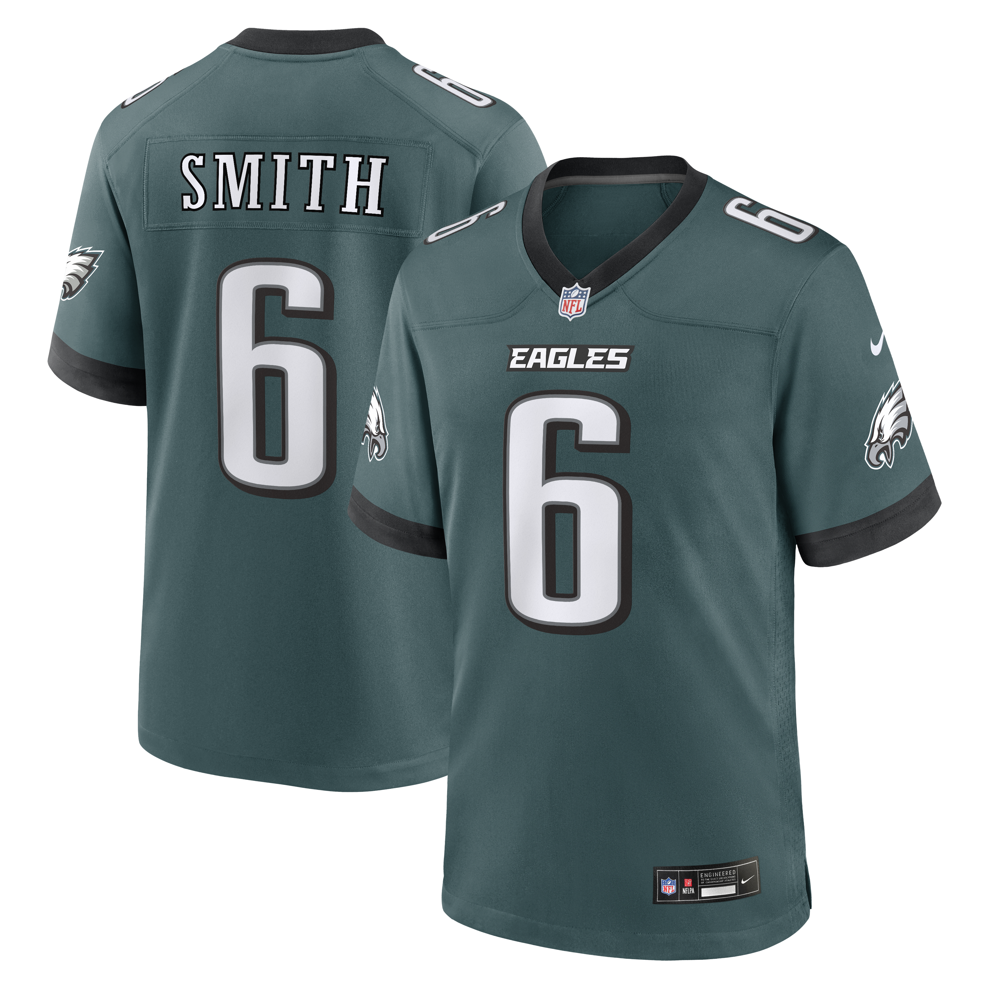 DeVonta Smith Philadelphia Eagles Team Game Jersey - Midnight Green | Stitched Football Jersey TJS1501