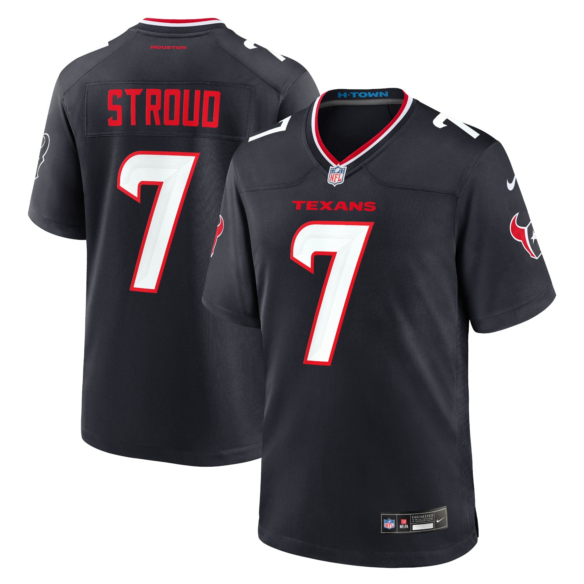 C.J. Stroud Houston Texans Game Jersey - Navy | Stitched Football Jersey TJS1471