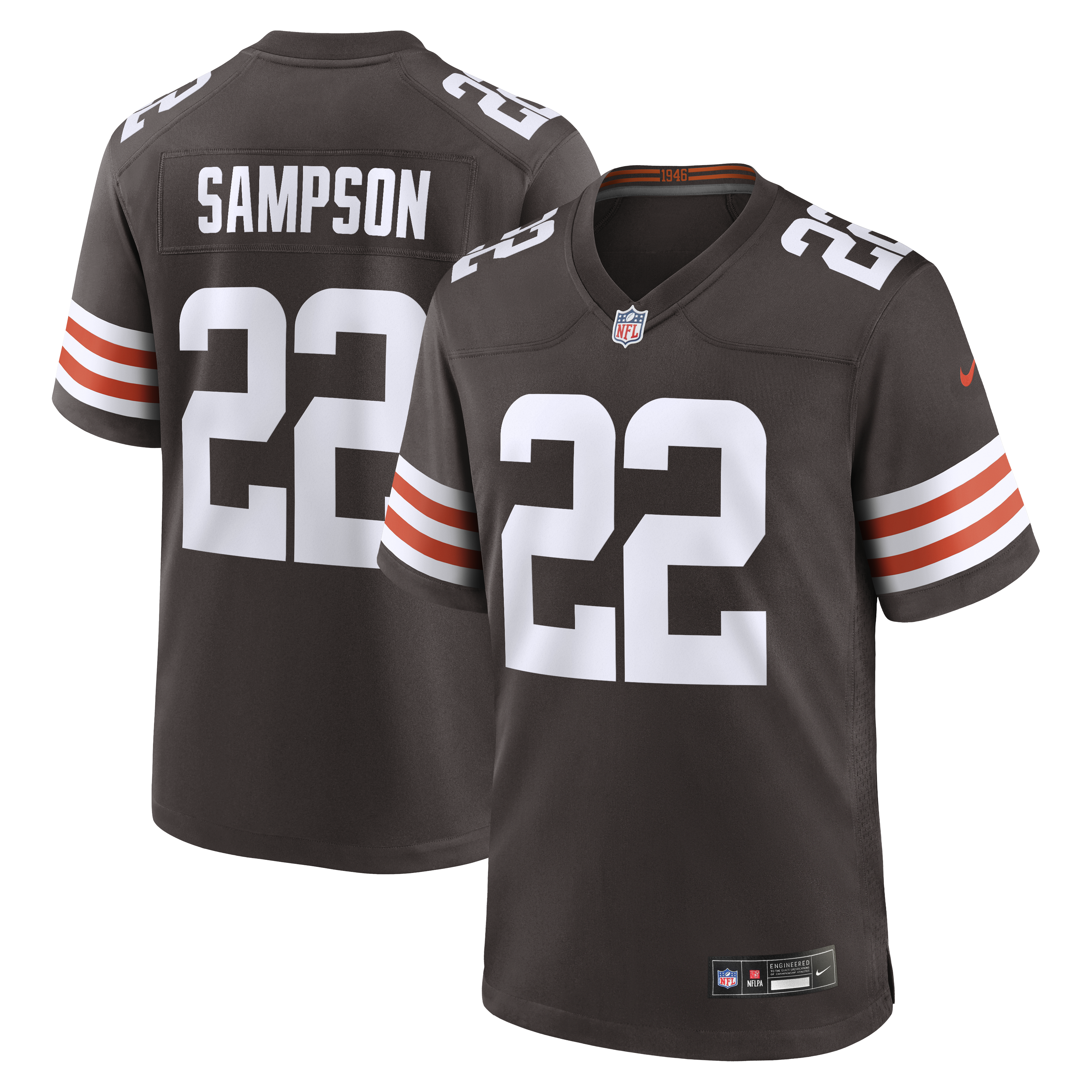 Dylan Sampson Cleveland Browns Team Game Jersey - Brown | Stitched Football Jersey TJS1581