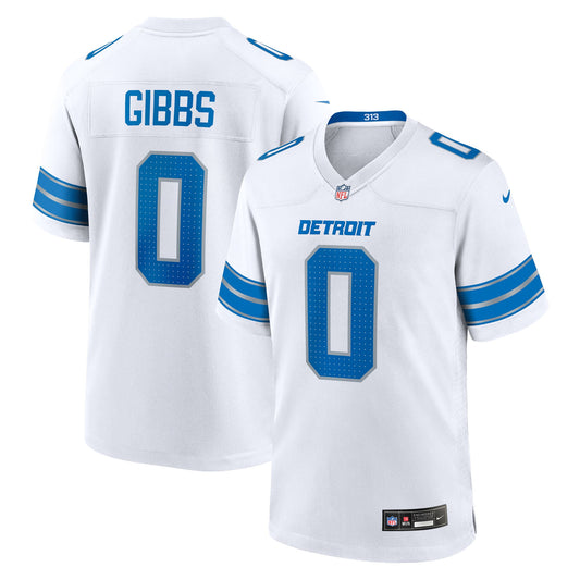 Jahmyr Gibbs Detroit Lions Game Player Jersey - White | Stitched Football Jersey TJS1447