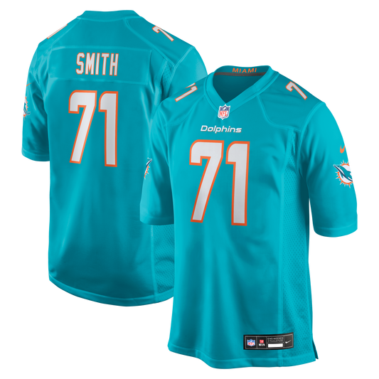 Kion Smith Miami Dolphins Game Jersey - Aqua | Stitched Football Jersey TJS1449