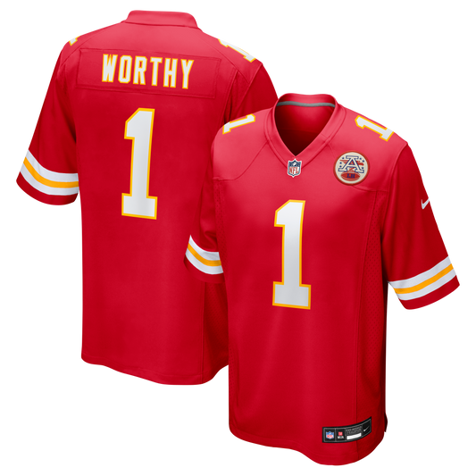 Xavier Worthy Kansas City Chiefs Player Game Jersey - Red | Stitched Football Jersey TJS1435
