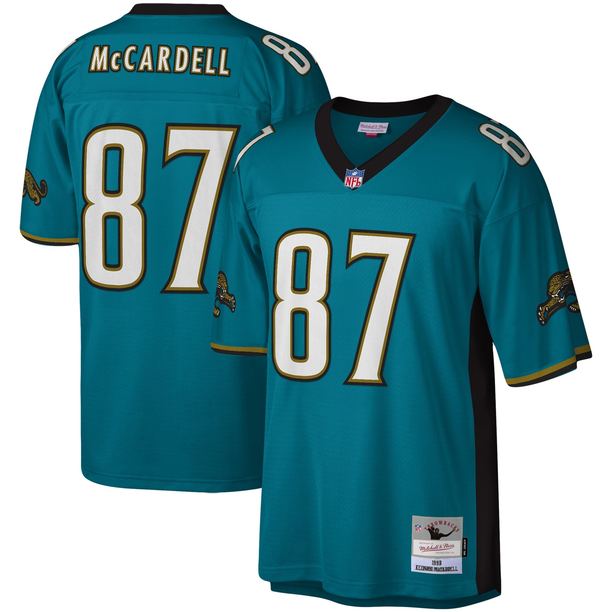 Keenan McCardell Jacksonville Jaguars M & N Legacy Replica Jersey - Teal | Stitched Football Jersey TJS1561