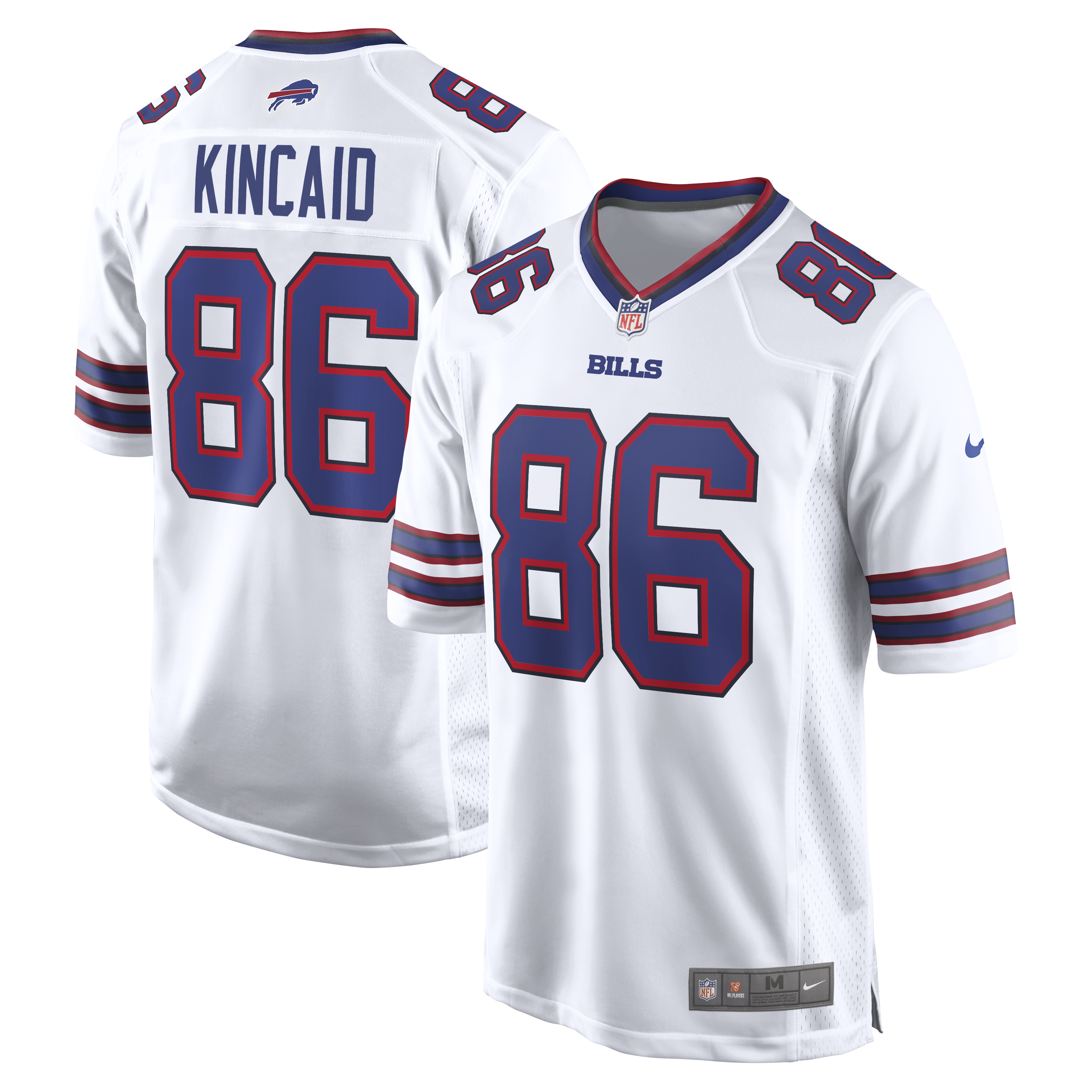 Dalton Kincaid Buffalo Bills Game Jersey - White | Stitched Football Jersey TJS1497