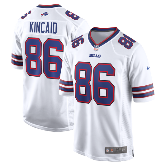 Dalton Kincaid Buffalo Bills Game Jersey - White | Stitched Football Jersey TJS1497