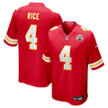 Rashee Rice Kansas City Chiefs Game Jersey - Red | Stitched Football Jersey TJS1568