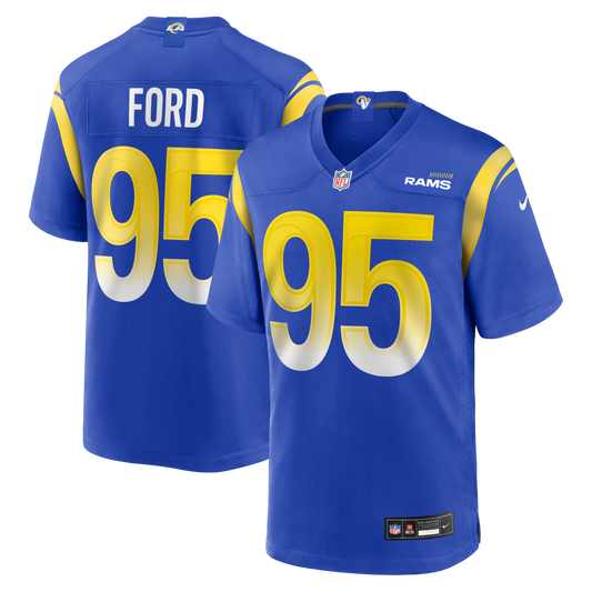 Poona Ford Los Angeles Rams Team Game Jersey - Royal | Stitched Football Jersey TJS1564