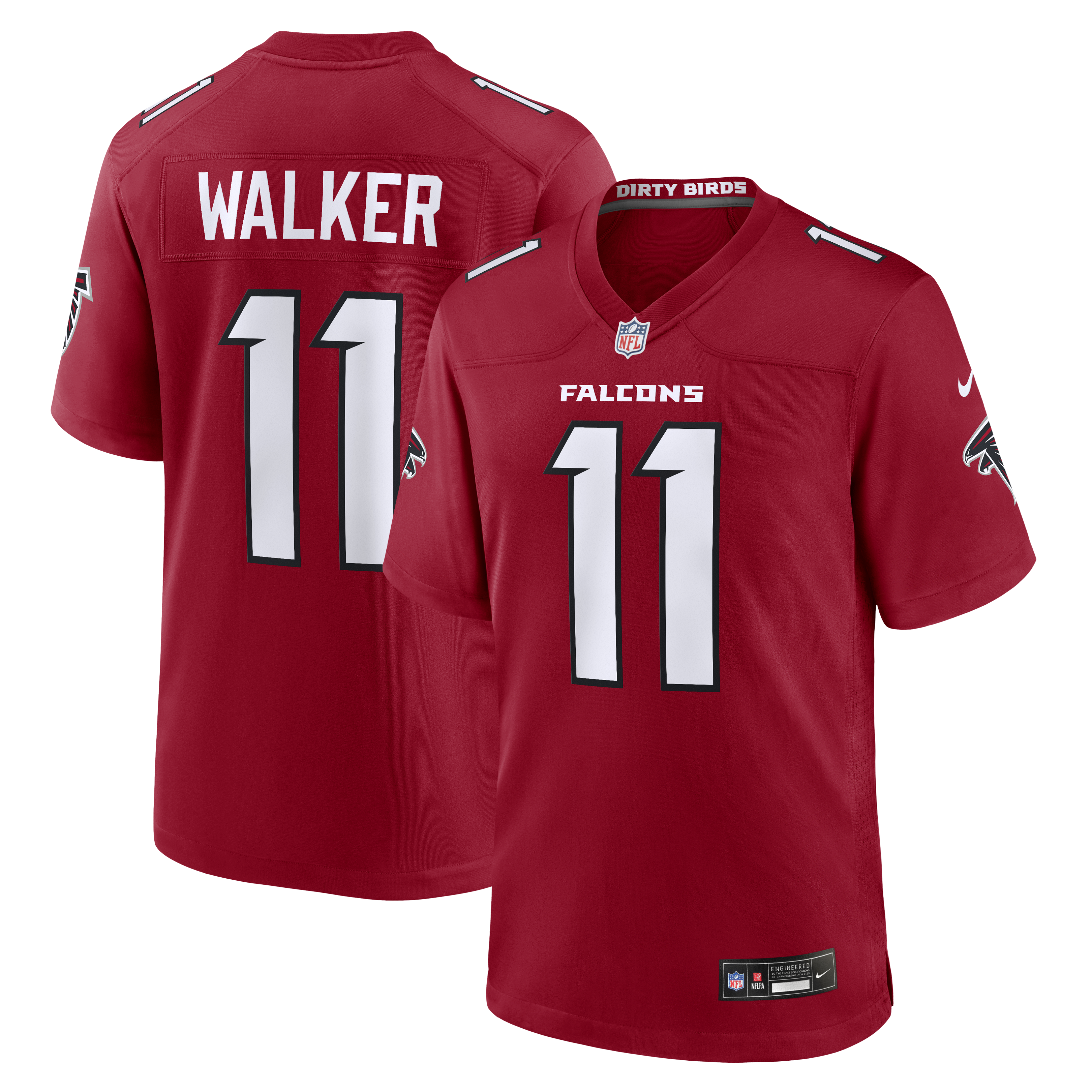 Jalon Walker Atlanta Falcons Game Jersey - Red | Stitched Football Jersey TJS1593