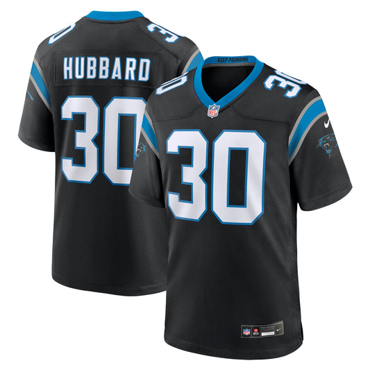 Chuba Hubbard Carolina Panthers Team Game Jersey - Black | Stitched Football Jersey TJS1444