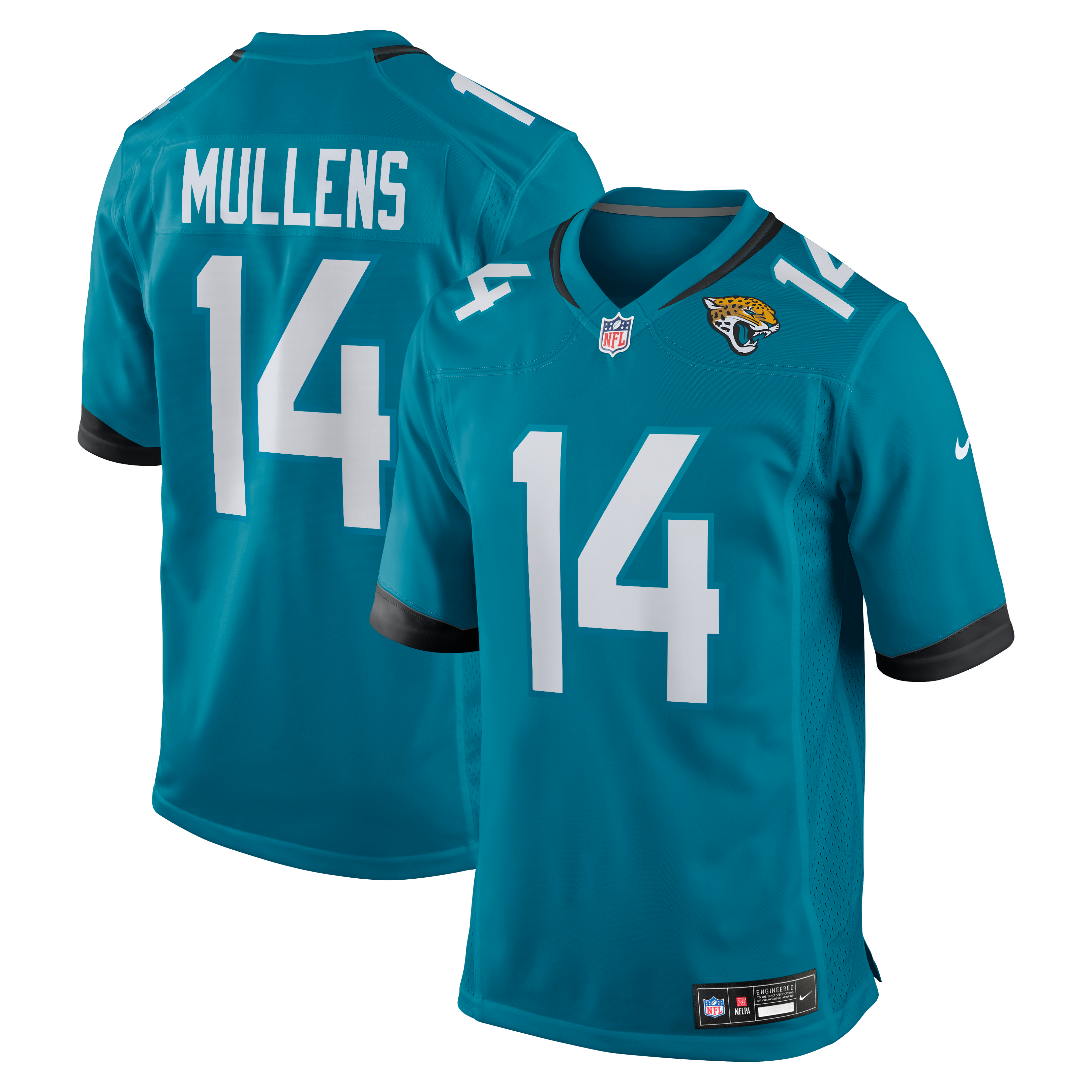 Nick Mullens Jacksonville Jaguars Team Game Jersey - Teal | Stitched Football Jersey TJS1459