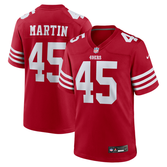 Nick Martin San Francisco 49ers Team Game Jersey - Scarlet | Stitched Football Jersey TJS1406