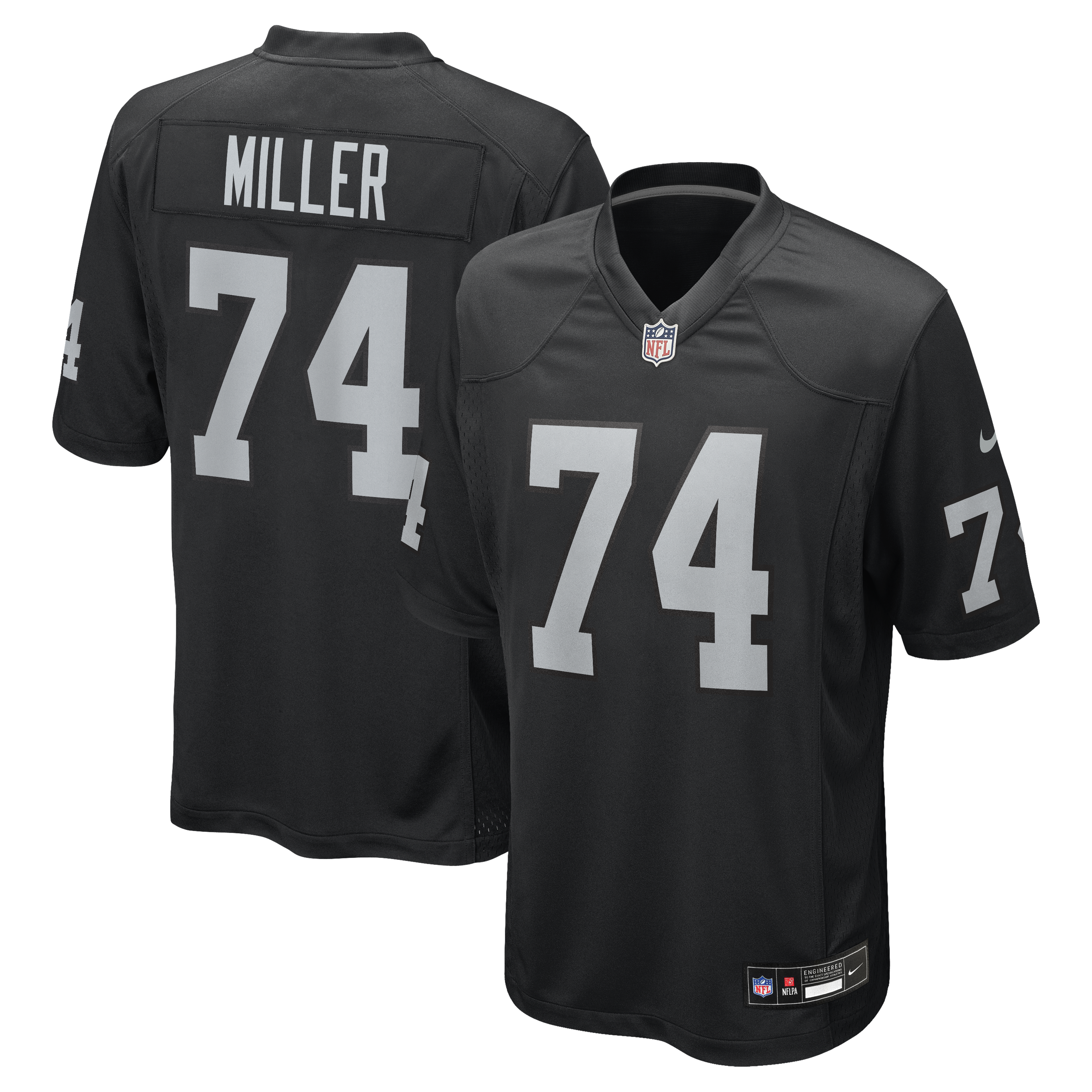 Kolton Miller Las Vegas Raiders Game Jersey - Black | Stitched Football Jersey TJS1425