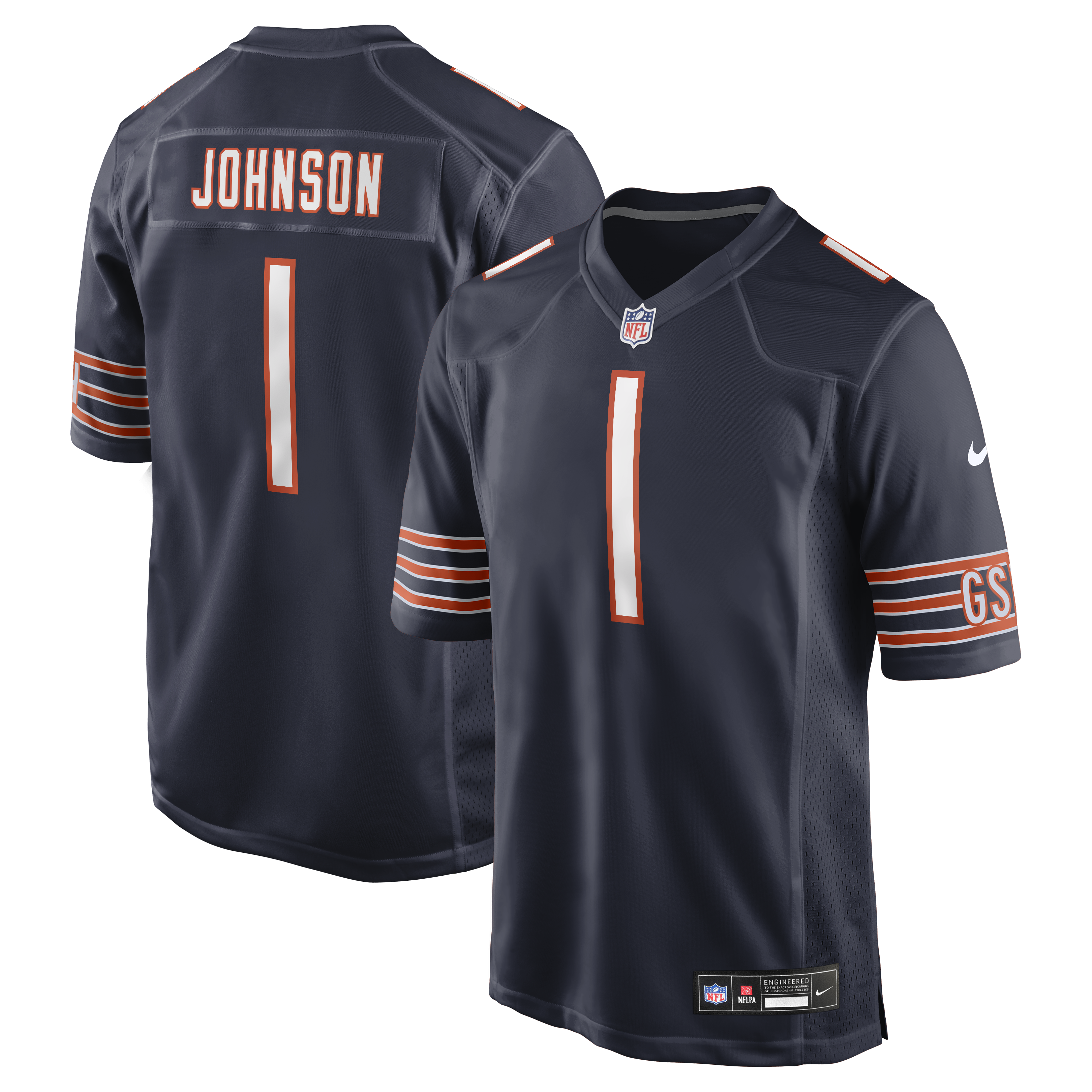 Jaylon Johnson Chicago Bears Game Jersey - Navy | Stitched Football Jersey TJS1476
