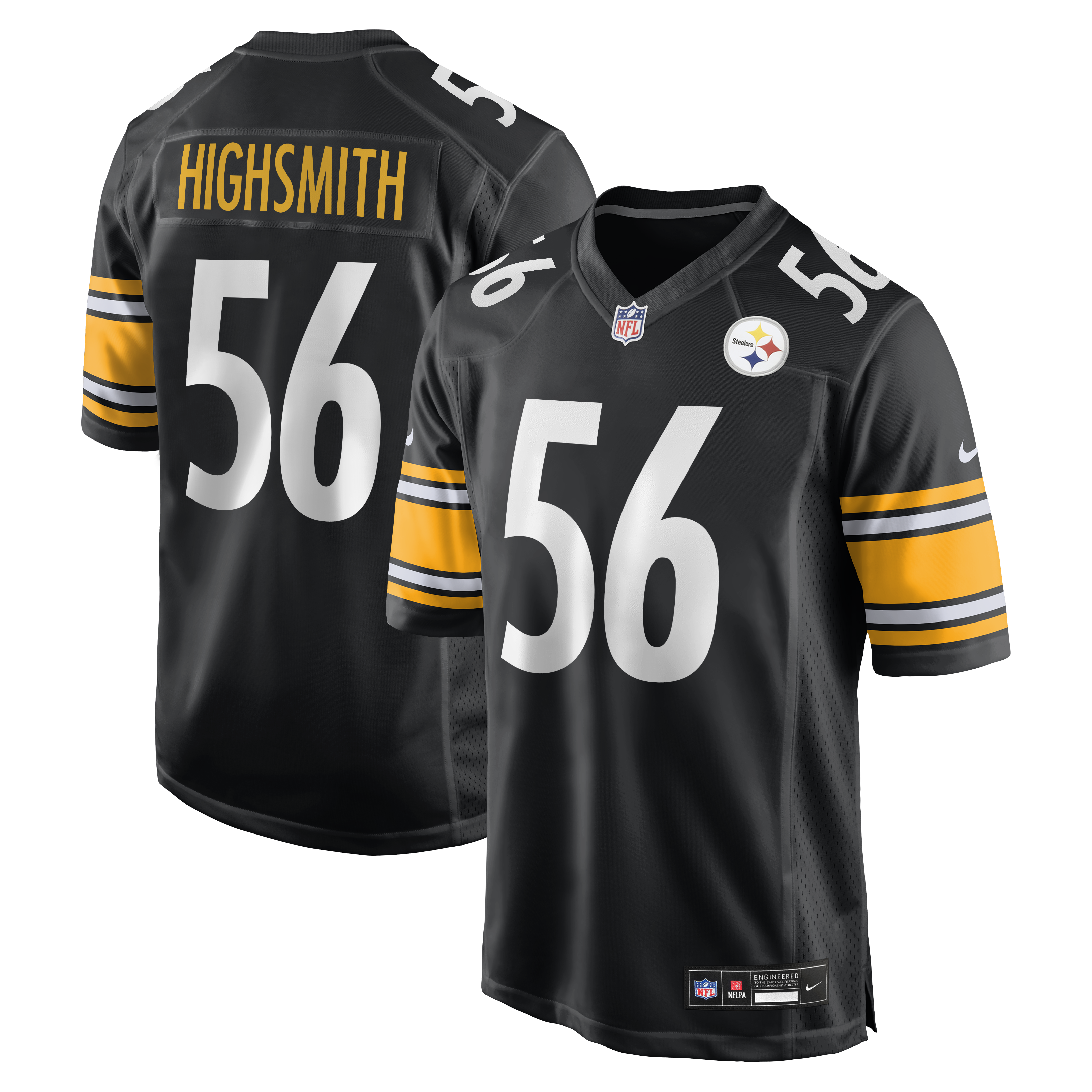 Alex Highsmith Pittsburgh Steelers Game Jersey - Black | Stitched Football Jersey TJS1527