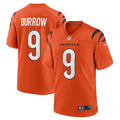 Joe Burrow Cincinnati Bengals Alternate Game Jersey - Orange | Stitched Football Jersey TJS1452