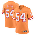 Lavonte David Tampa Bay Buccaneers Throwback Game Jersey - Orange | Stitched Football Jersey TJS1551
