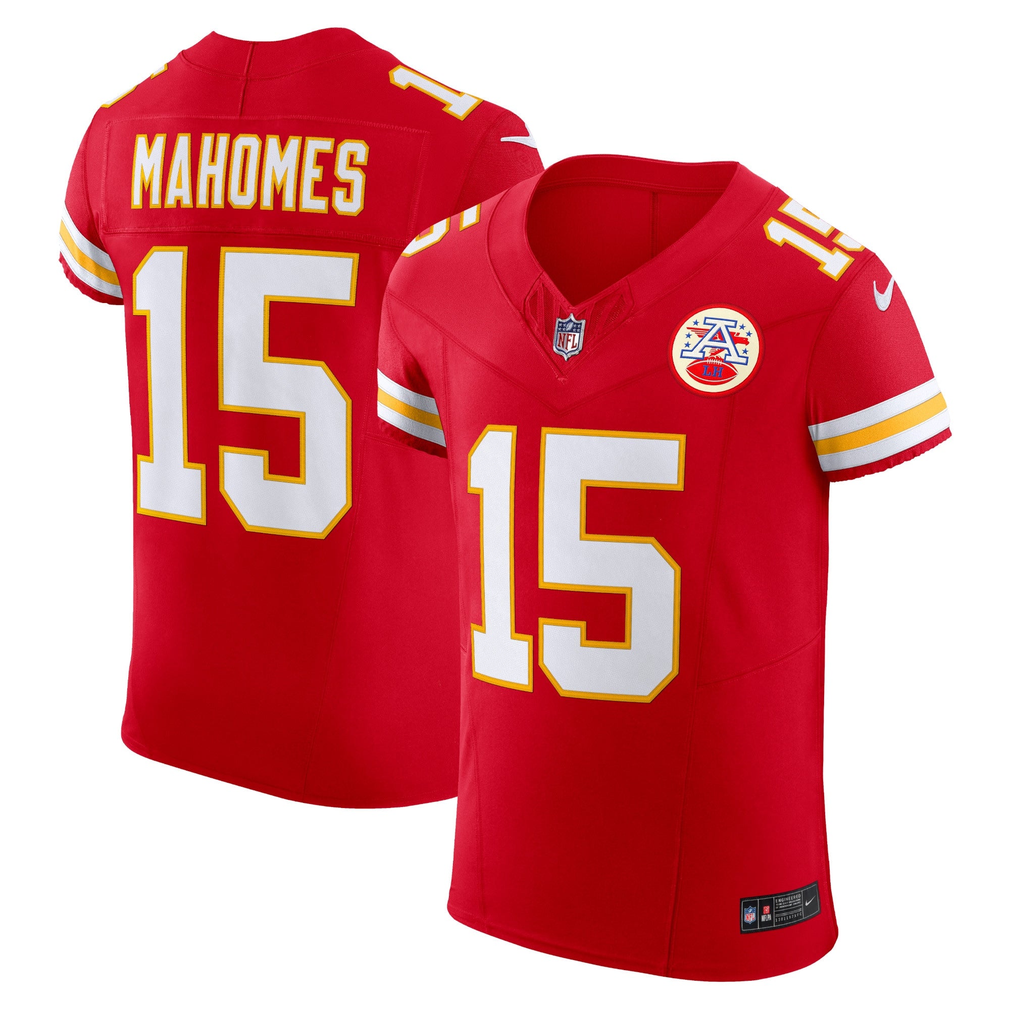 Patrick Mahomes Kansas City Chiefs Vapor F.U.S.E. Elite Jersey - Red | Stitched Football Jersey TJS1596