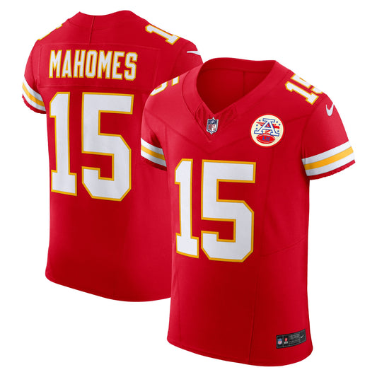 Patrick Mahomes Kansas City Chiefs Vapor F.U.S.E. Elite Jersey - Red | Stitched Football Jersey TJS1596