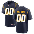 Los Angeles Chargers Alternate Custom Game Jersey - Navy | Stitched Football Jersey TJS1533