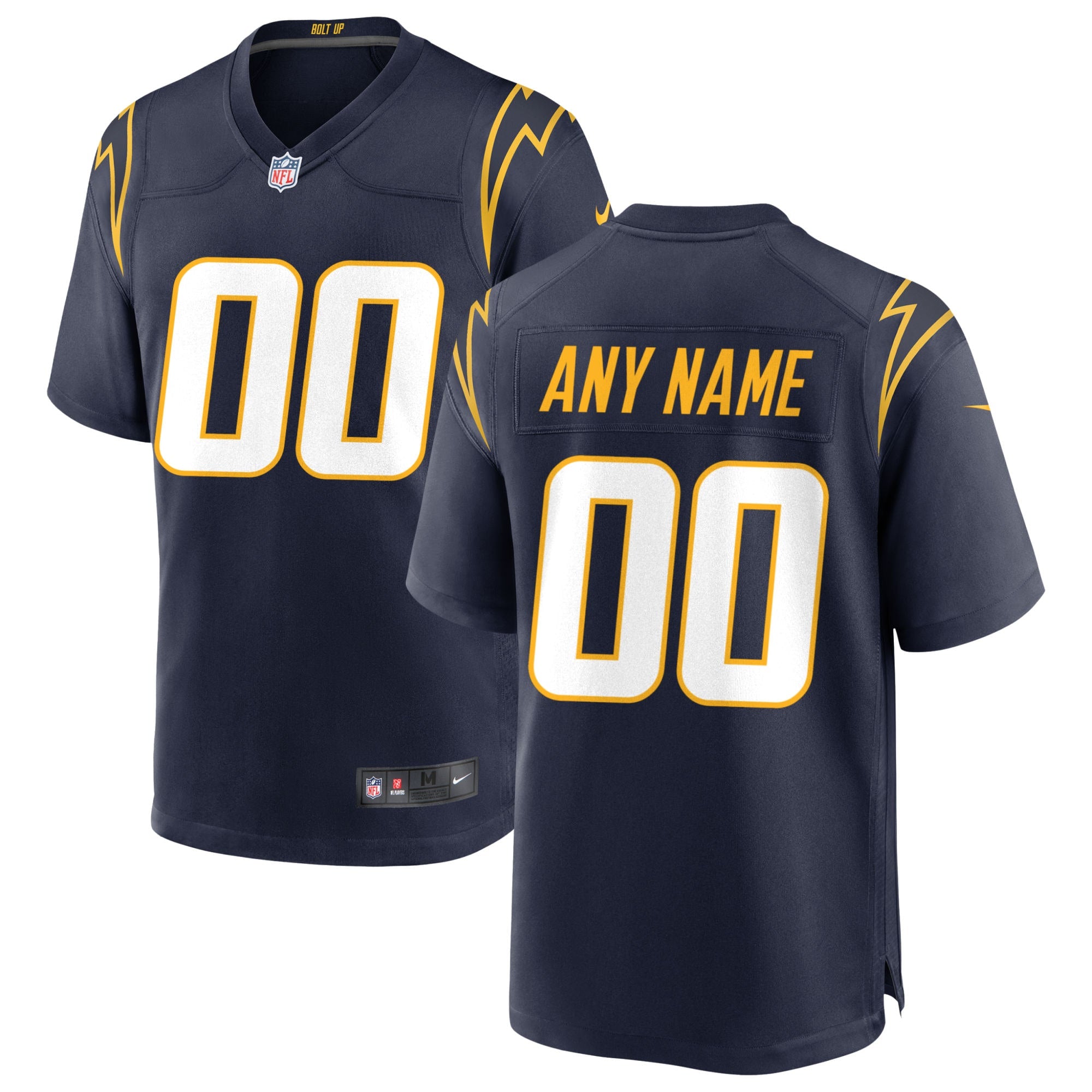 Los Angeles Chargers Alternate Custom Game Jersey - Navy | Stitched Football Jersey TJS1533