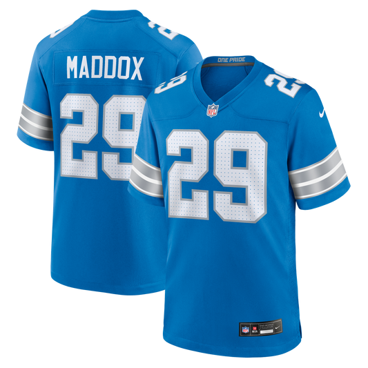 Avonte Maddox Detroit Lions Team Game Jersey - Blue | Stitched Football Jersey TJS1439