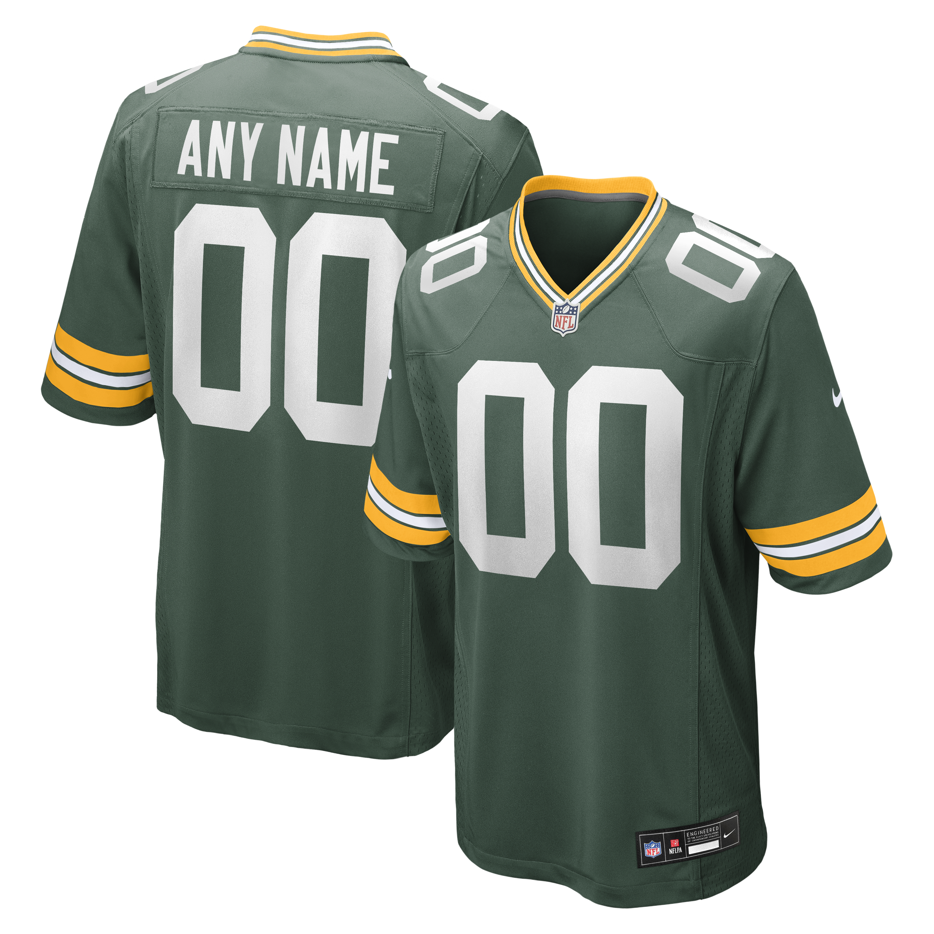 Green Bay Packers Custom Game Jersey - Green | Stitched Football Jersey TJS1589