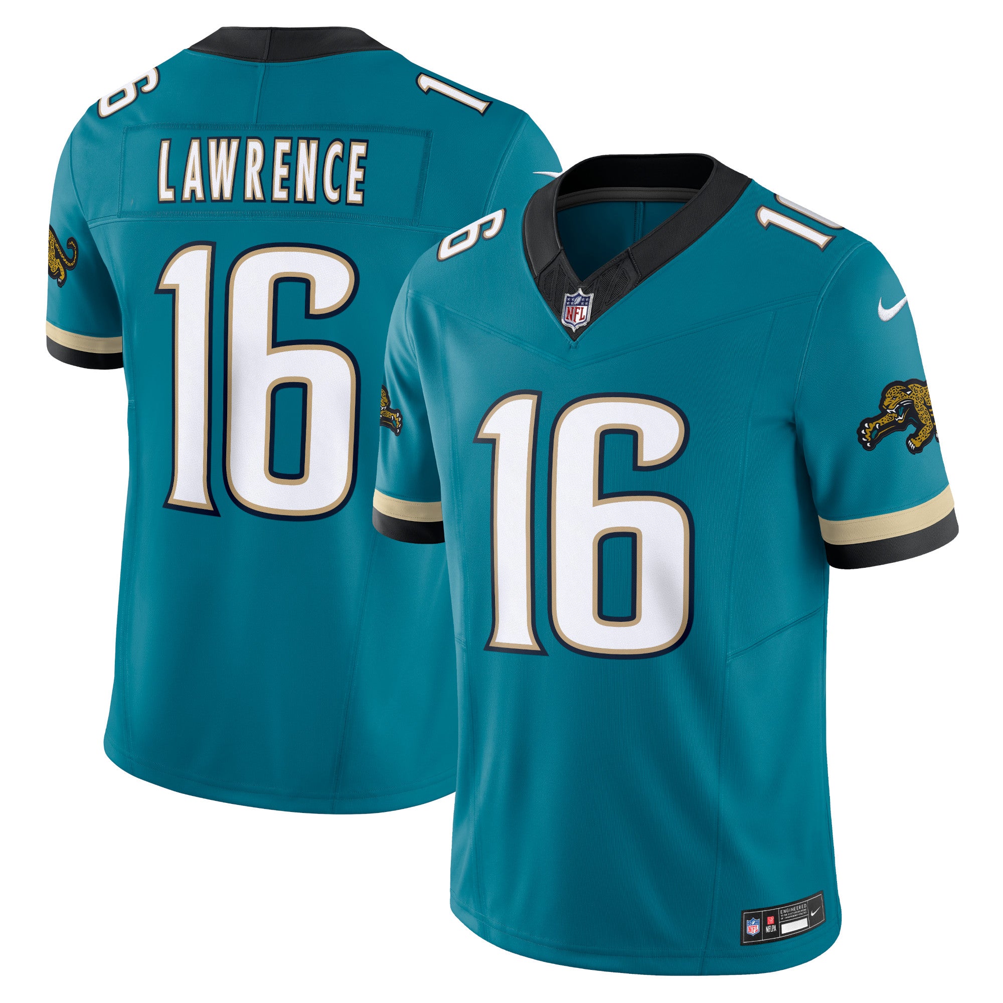 Trevor Lawrence Jacksonville Jaguars Prowler Throwback Vapor F.U.S.E. Limited Jersey - Teal | Stitched Football Jersey TJS1502